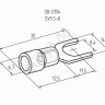 Клемма с изол. вилка REXANT НВИ=8.4мм 4-6мм SVS5.5-8 (100шт)