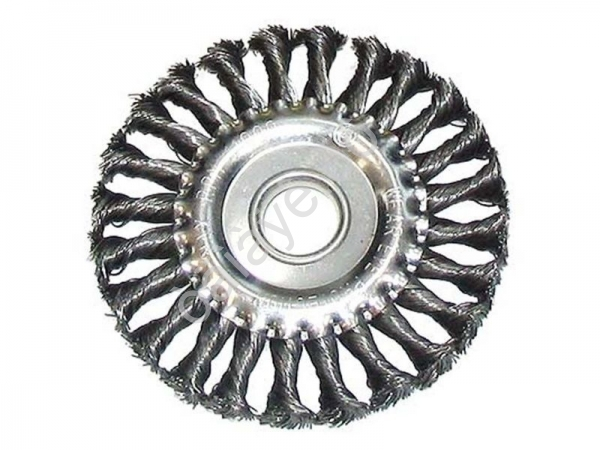 Щётка металл. для УШМ 125мм/22мм крученая ЕРМАК /1/48