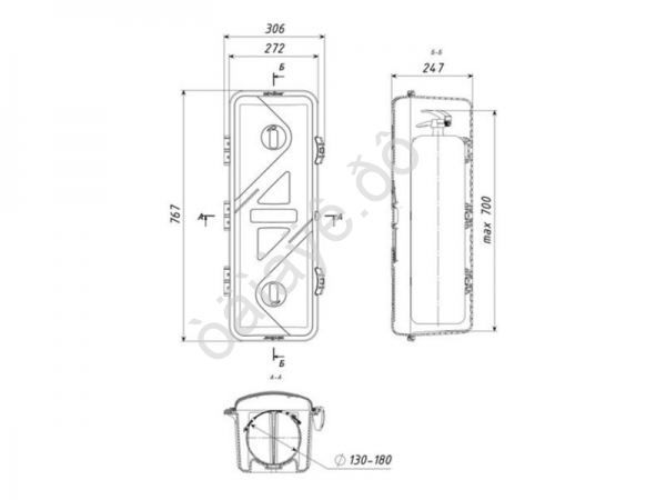 Ящик для огнетушителя "FIREBOX 10" Ящик для огнетушителя "FIREBOX 10"