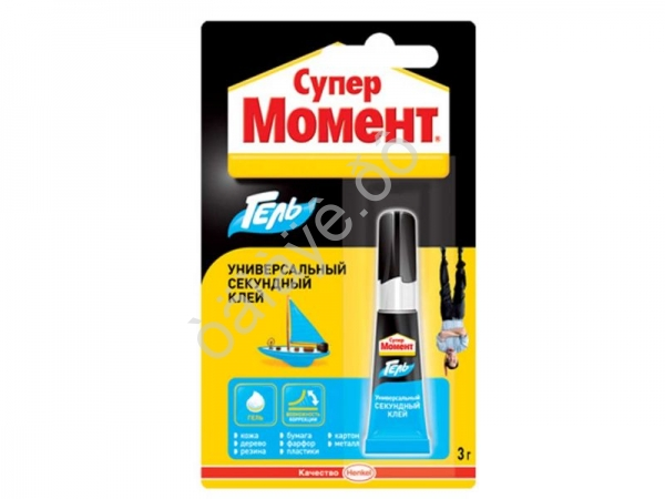 Клей секундный "Супер-Момент" гель /12 Клей секундный "Супер-Момент" гель /12