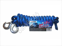 Трос (шнур плетёный) 12т  с 2 крюками  /1/6