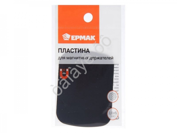 Пластина для магнитных держателей, 3.8x5 см, самоклеящаяся, черная ЕРМАК /1/200 Пластина для магнитных держателей, 3.8x5 см, самоклеящаяся, черная ЕРМАК /1/200