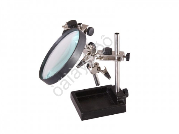Держатель "Третья рука" с лупой х3, Ø90мм, REXANT Держатель "Третья рука" с лупой х3, Ø90мм, REXANT