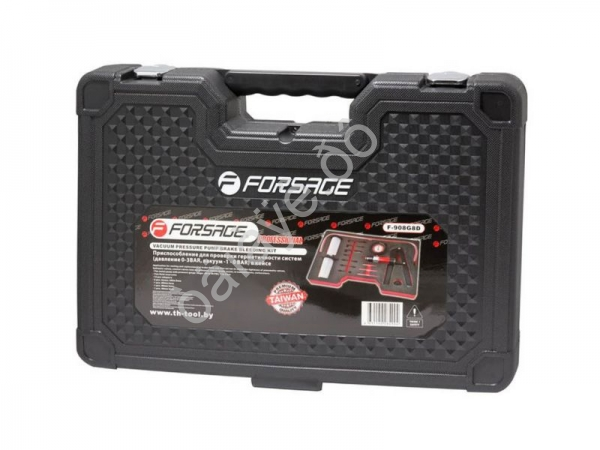 Приспособление для проверки герметичности систем 21пр.(давление 0-3bar, вакуум -1 - 0 bar) в кейсе " Forsage
