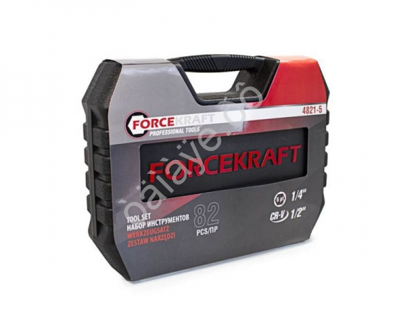 Набор инструментов 82пр. 1/2",1/4" (6гр.)(4-32мм) Profi FORCEKRAFT