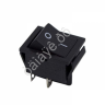 Выключатель клавишный 250V 15А (4с) OFF-(ON) черный Б/Фикс (RWB-501, SC-767) REXANT