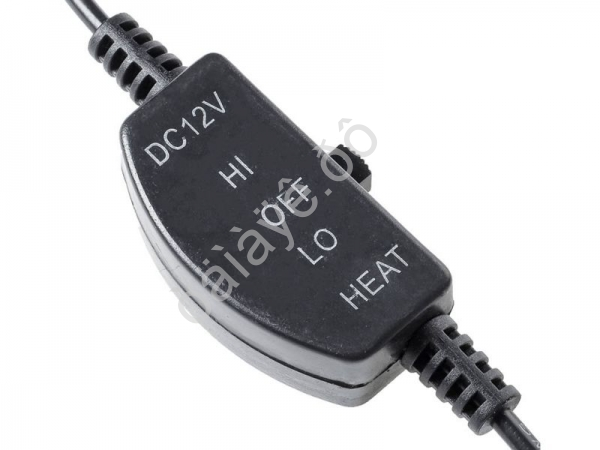 Накидка с подогревом, 12В, регулятор, 95x50 см, провод 130 см, черный ЕРМАК