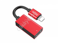 Адаптер Hoco LS15 2 разъема Lightning ориг чип