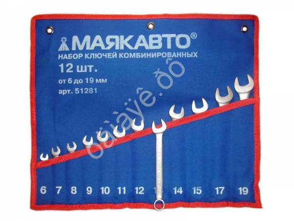 Набор комбинир. ключей 12пр.(6-19мм) в сумке МАЯКАВТО™ _