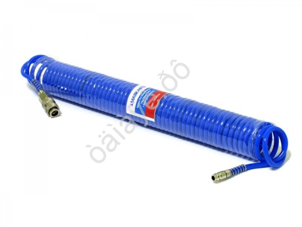 Шланг PU спиральный 10м*8мм*5мм с быстросъемами МАЯКАВТО™/1/60_ Шланг PU спиральный 10м*8мм*5мм с быстросъемами МАЯКАВТО™/1/60_