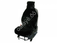 Накидка на сиденье меховая искусственная, чёрный цвет