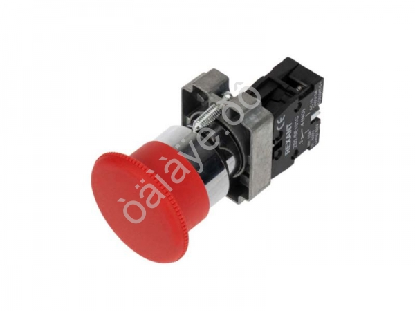 Кнопка XB2-BS грибок красная NC