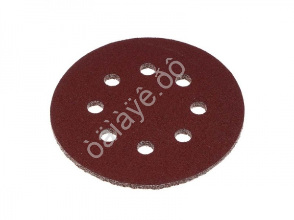 Круг шлифовальный из абразивной бумаги на велкро основе, 8 отверстий, P80, 125 мм, 5шт. ЕРМАК Круг шлифовальный из абразивной бумаги на велкро основе, 8 отверстий, P80, 125 мм, 5шт. ЕРМАК