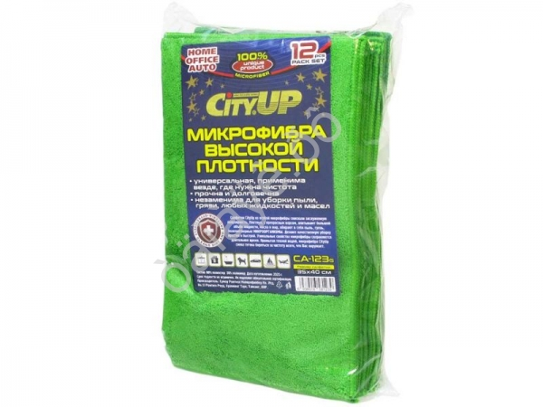 Салфетка Микро-Фибра СА-123G  35*40см 360 г/см3 (1уп.-12шт.)