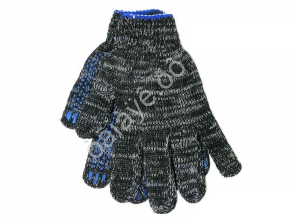 Перчатки х/б с ПВХ  7,5кл. 5-нитка рябые /10/300