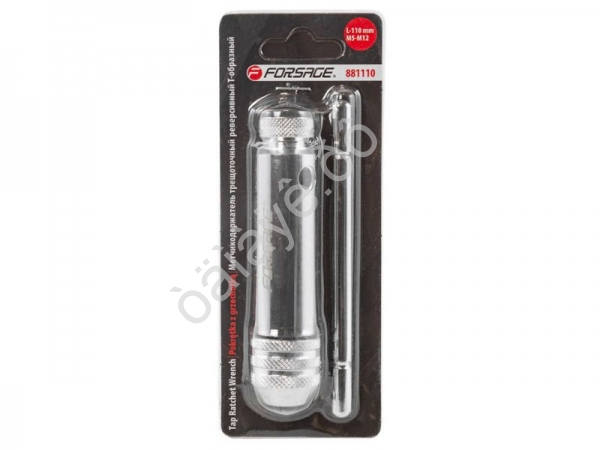 Метчикодержатель трещоточный реверсивный Т-образный(L-110мм, М5-М12) Forsage Метчикодержатель трещоточный реверсивный Т-образный(L-110мм, М5-М12) Forsage