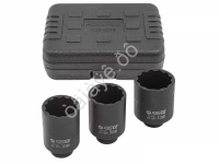 Набор головок ударных глубоких 3пр.1/2" (12-гр.) в кейсе Forsage