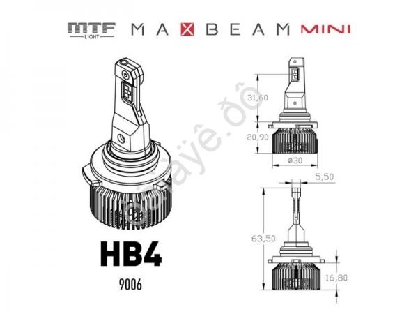 Светодиодные лампы MTF Light, серия MaxBeam Mini, HB4(9006), 12V, 45W, 4500lm, 6000K, кулер, к-кт. Светодиодные лампы MTF Light, серия MaxBeam Mini, HB4(9006), 12V, 45W, 4500lm, 6000K, кулер, к-кт.