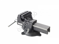 Тиски стальные усиленные поворотные с наковальней  4"-100мм Forsage