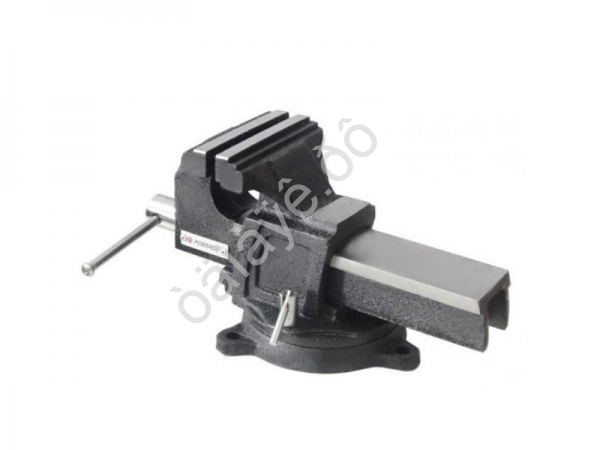 Тиски стальные усиленные поворотные с наковальней  4"-100мм Forsage