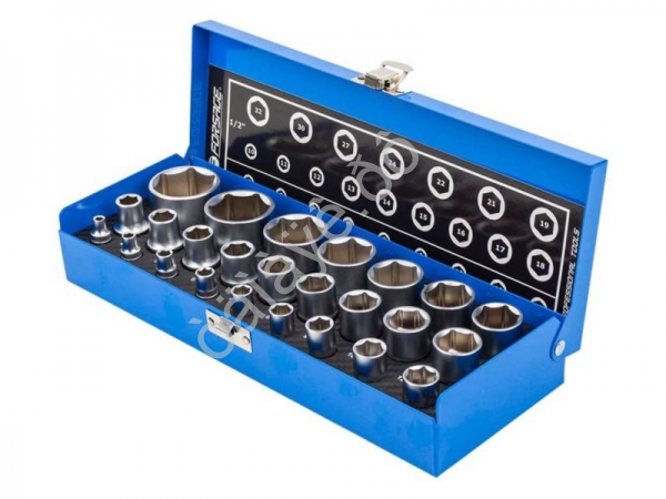 Набор головок1/4 и 1/2" 25пр.(6гр.) Forsage