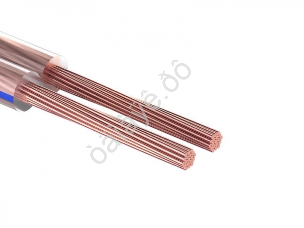 Кабель акустический 2х0,50мм², прозрачный BLUELINE, мини-бухта 20м REXANT