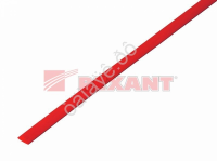 Термоусадочная трубка  4мм REXANT красная (50м) /1/40