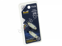 Светодиод 12V T11x36 4SMD(2835) SV8.5/8 WHITE SILVER SL05