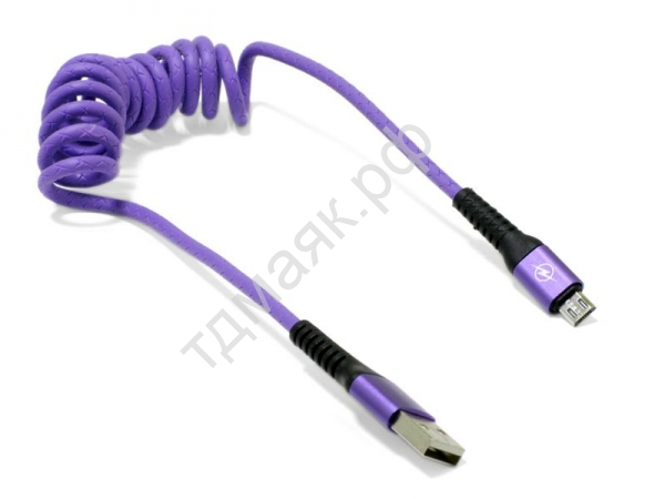 USB кабель  MicroUSB  М5  (1,5Ам 5-9v)  PVC витой