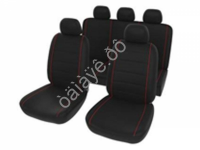 Чехлы на сиденья 9пр., черные+2 красных нити М5, Lines series /1/10_