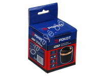 Пепельница автомобильная, 73х75 мм, пластмасса РОКОТ