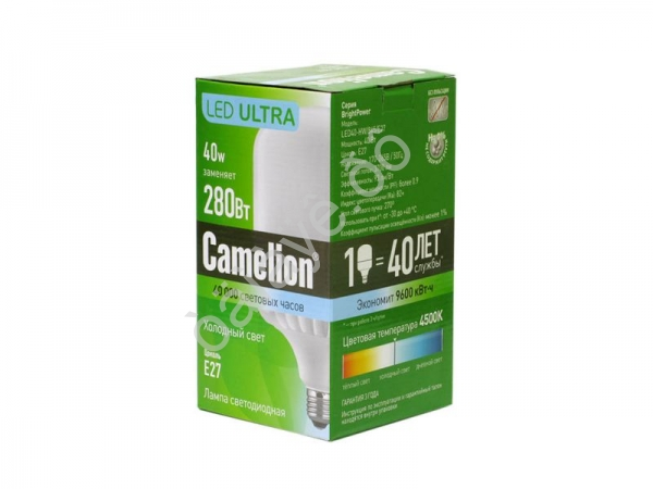 Лампа светодиодная "Camelion" LED40-HW/840 E27 40Вт