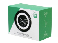 Держатель телефона на панель механический с беспроводной зарядкой, черный