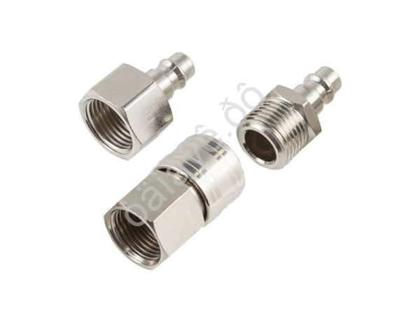 Штуцера пневматические для быстроразъема 1/2", набор 3пр. FORCEKRAFT