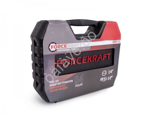 Набор инструментов 94пр. 1/2",1/4" (6гр.)(4-32мм) Profi FORCEKRAFT Набор инструментов 94пр. 1/2",1/4" (6гр.)(4-32мм) Profi FORCEKRAFT