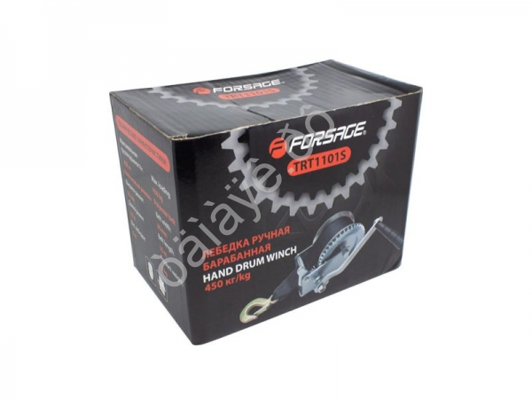 Лебедка ручная барабанная (нейлоновый ремень) 450кг Forsage