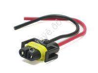 Патрон под лампу Н8/Н11/Н27/2 с проводами /1/20