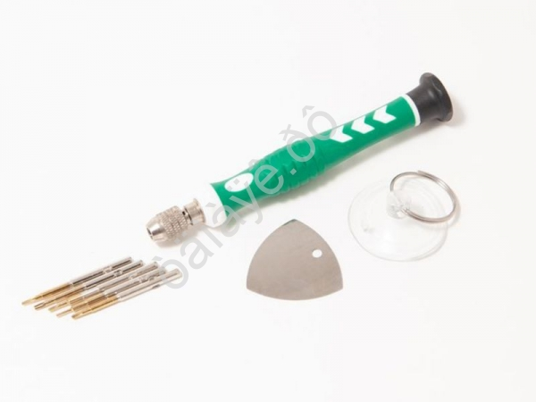 Отвертка ювелирная с комплектом бит для точных работ: PH1.2,1.8,TS0.8,T2,T5 (8пр.) в блистере. BaumAuto