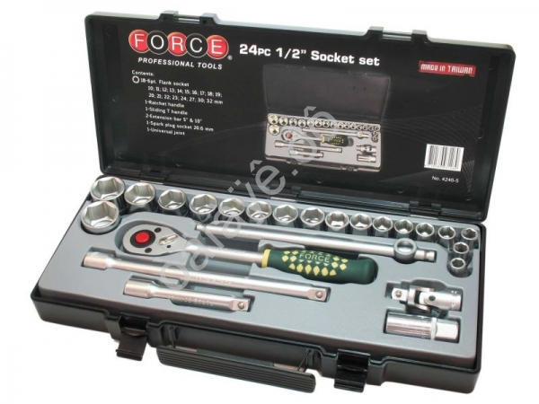 F4246-5 Набор торцовых головок 1/2"  24пред  /1/4