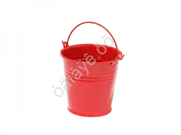 Ведерко декоративное Ø 7см (красное) /1/600