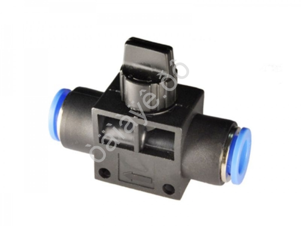 Фитинг с краном PU Ø06-06 мм