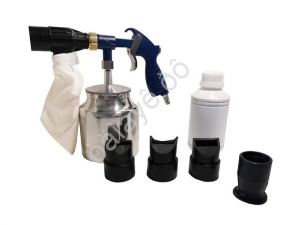 Пистолет пескоструйный пневматический со сменными насадками и песком(бачок-1л,сопло-3.2,давление 6-8 Forsage Пистолет пескоструйный пневматический со сменными насадками и песком(бачок-1л,сопло-3.2,давление 6-8 Forsage