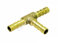 Фитинг тройник Т-обр  6х6х6 мм елочка /елочка, латунь