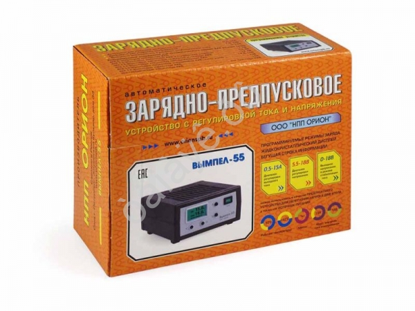 Зарядное устройство Вымпел-55 0-18А-12В ЖК ампер Зарядное устройство Вымпел-55 0-18А-12В ЖК ампер