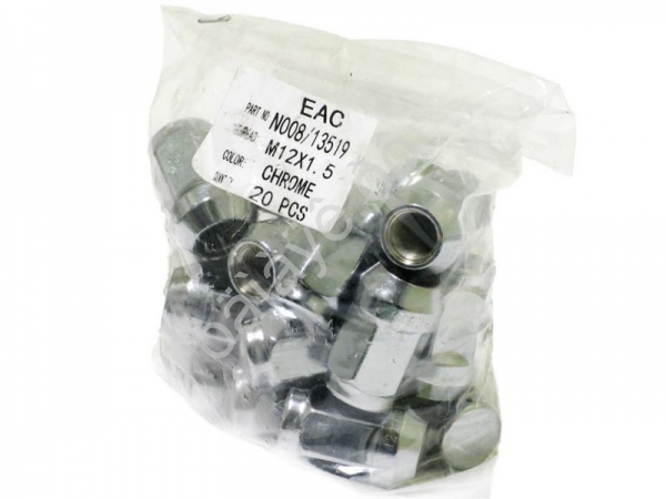 Гайка М12*1,50*35, конус, ключ 19, хром /20