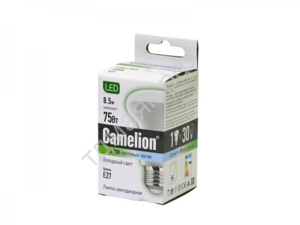 Лампа светодиодная "Camelion" LED8.5-R63/845 E27 8.5Вт