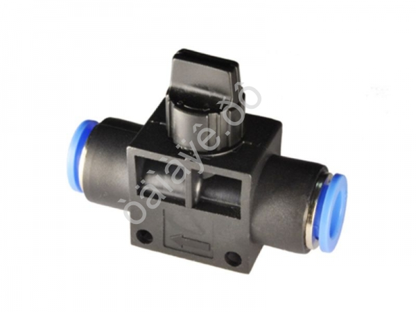 Фитинг с краном PU Ø08-08 мм