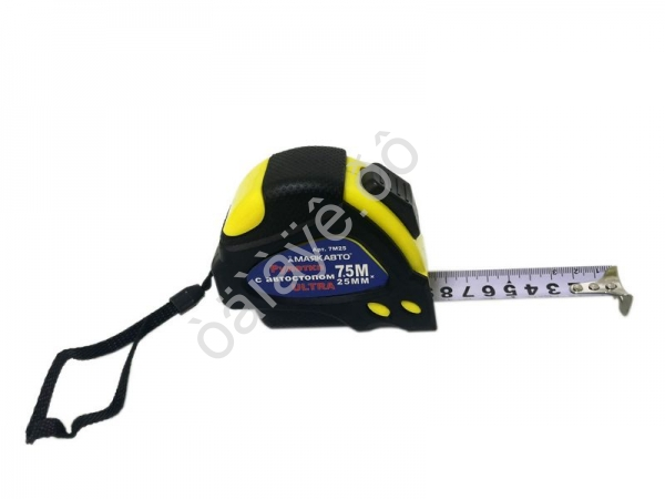 Рулетка 7м,25мм с автостопом Ultra,МАЯКАВТО™ 1/120_ Рулетка 7м,25мм с автостопом Ultra,МАЯКАВТО™ 1/120_