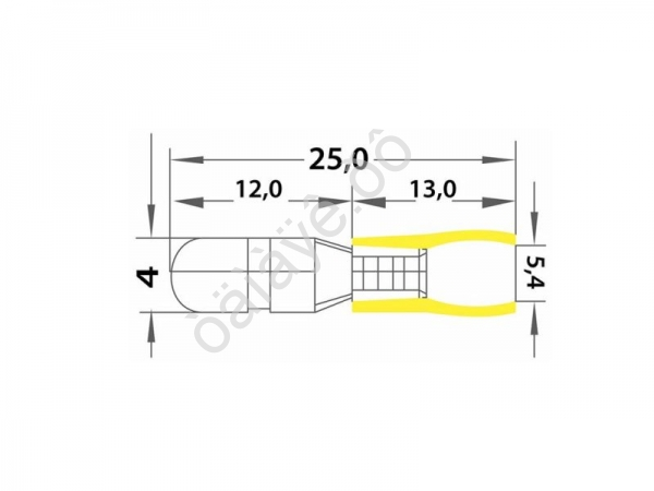 Клемма с изол. 5 мм (П) REXANT VM5.5-156 (100шт)