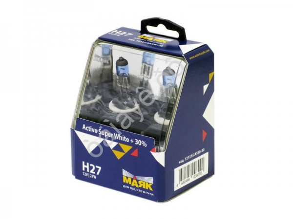 Лампа МАЯК Active H27 12V 27W PGJ13 Super White +30% /1/6/60 Лампа МАЯК Active H27 12V 27W PGJ13 Super White +30% /1/6/60
